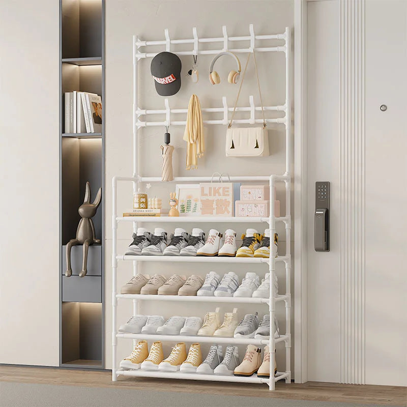 Insoles and shoe storage racks, brand new portable reinforced 5-tier hat racks with shelves - multi-functional living room, bath