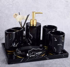 Luxury 4-Piece Ceramic Bathroom Accessory Set