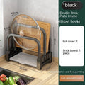 Stainless Steel Knife Holder Multifunctional Storage Rack