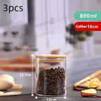 High Borosilicate Glass Sealed Jar Transparent Household