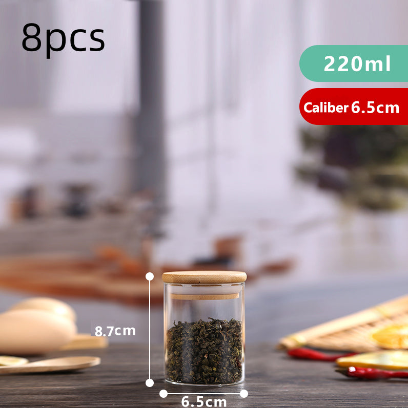 High Borosilicate Glass Sealed Jar Transparent Household