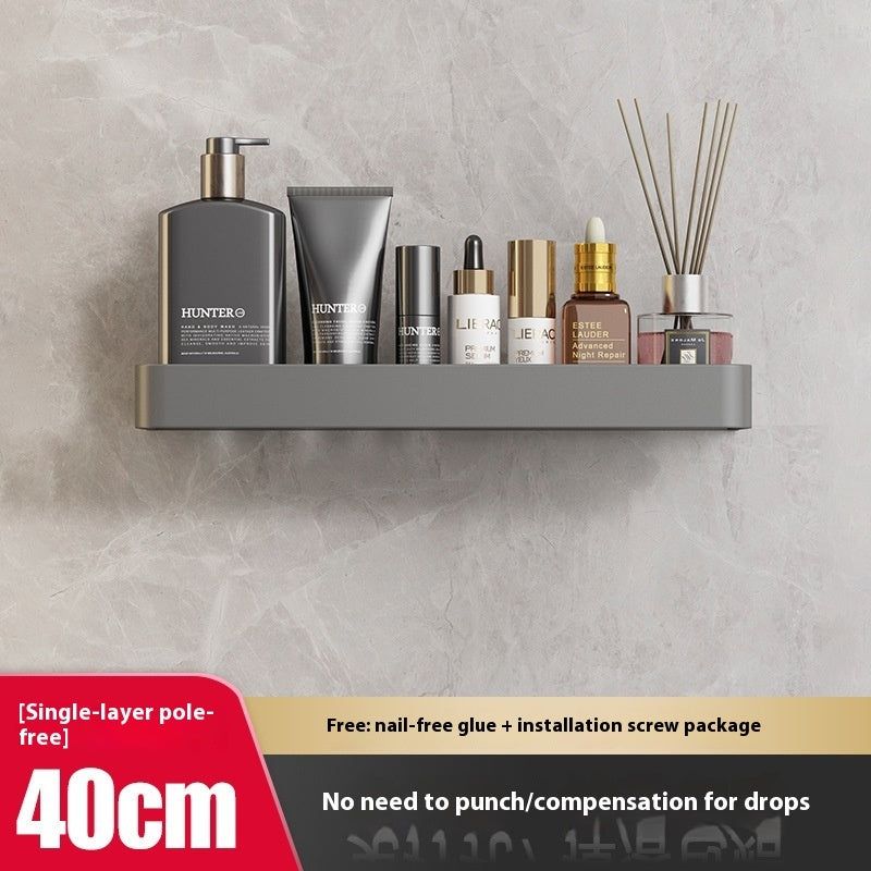 Punch-free Bathroom Storage Rack Bathroom Wall-mounted Storage Rack