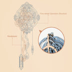 Robotime ROKR 3D Wooden Puzzle Time Art Romantic Notes Wall Clock Model Toys For Children Kids