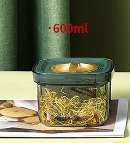 Light Luxury Moisture-proof Sealed Canister With Rotary Lid For Food Grade