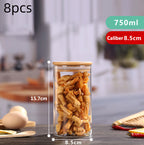 High Borosilicate Glass Sealed Jar Transparent Household