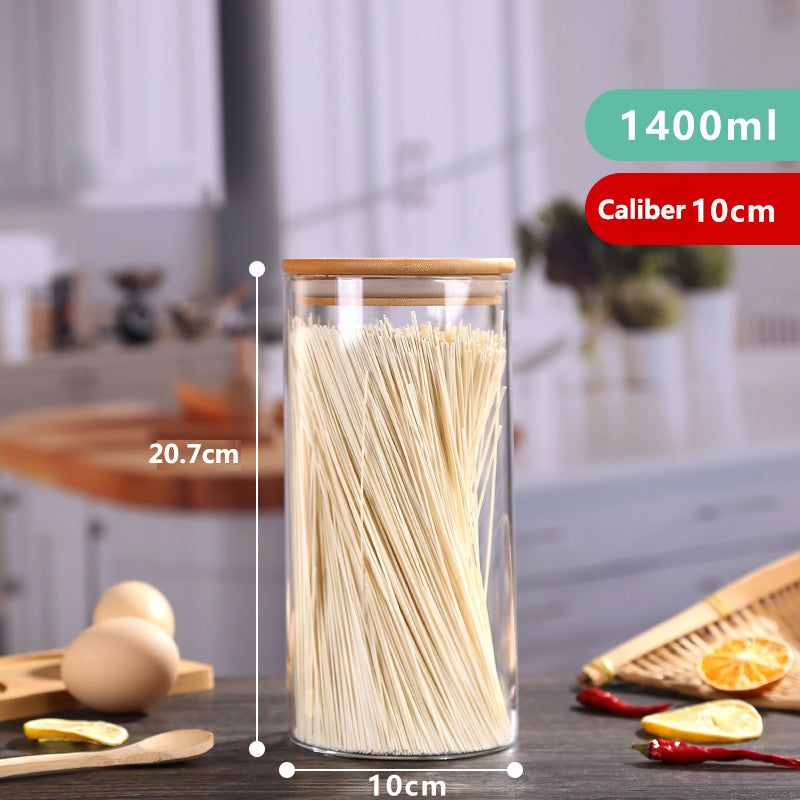 High Borosilicate Glass Sealed Jar Transparent Household