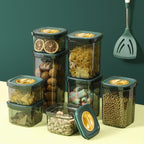 Light Luxury Moisture-proof Sealed Canister With Rotary Lid For Food Grade