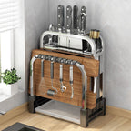 Stainless Steel Knife Holder Multifunctional Storage Rack