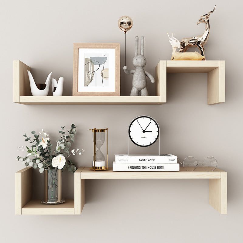 Wall Decoration With Shelves Placed On The Wall