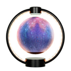 Magnetic Levitation Moon Light 3D Printing Planet Light Bluetooth Speaker, Warm Atmosphere Night Light Creative Magnetic