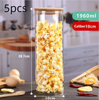 High Borosilicate Glass Sealed Jar Transparent Household