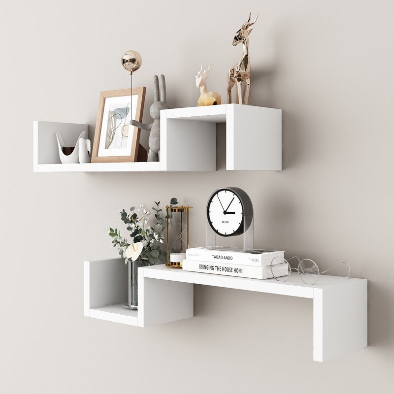 Wall Decoration With Shelves Placed On The Wall