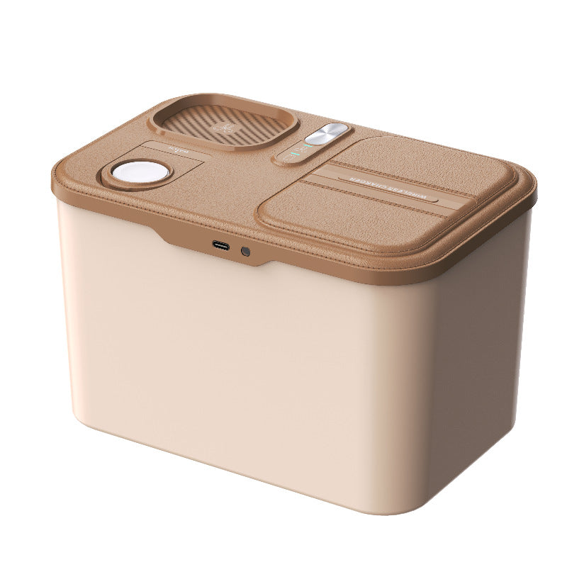 Tissue Storage Box Bedside Lamp Three-in-one Wireless Charger Box Small Night Lamp