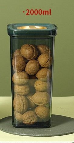 Light Luxury Moisture-proof Sealed Canister With Rotary Lid For Food Grade