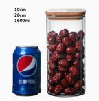 High Borosilicate Glass Square Sealed Tank Transparent Storage