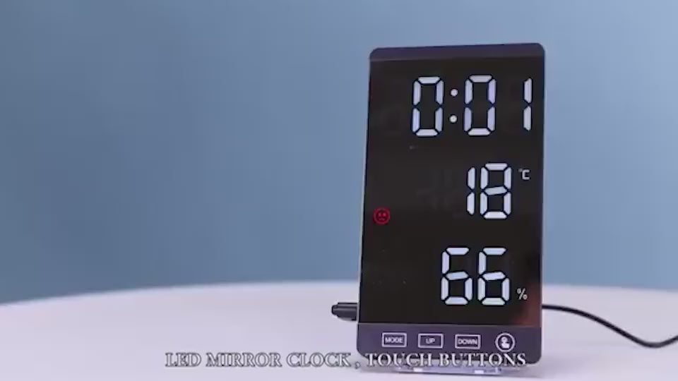 6 Inch LED Mirror Alarm Clock